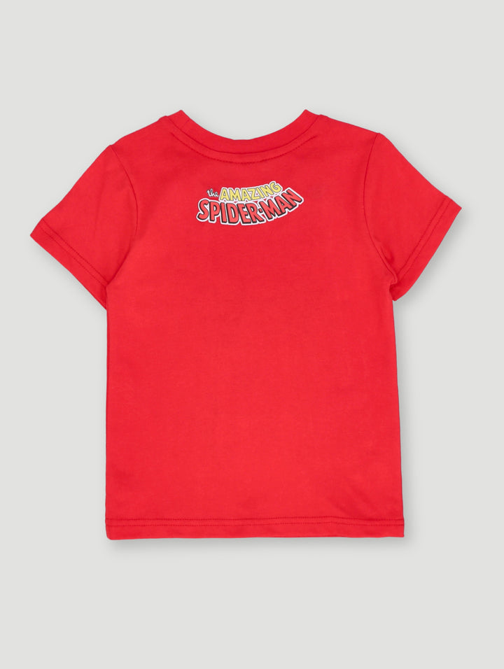 Pre- Boys Amazing Spiderman High Density Tee - Red