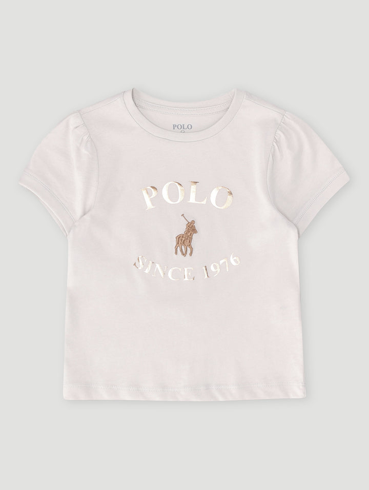 Pre-Girls Daniela Printed Tee - Grey