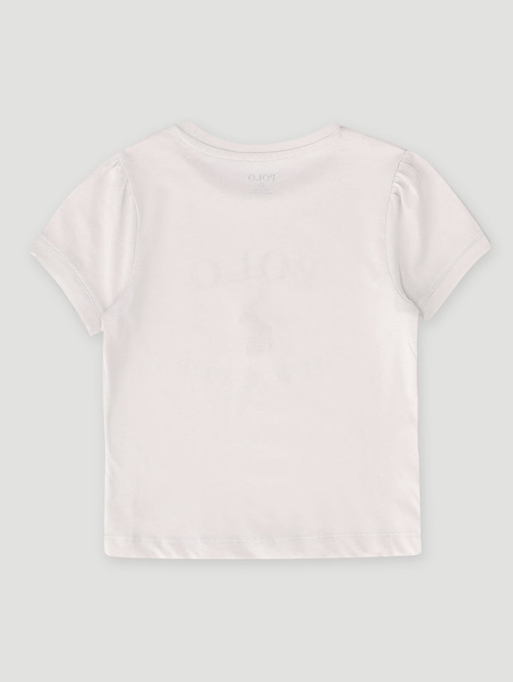 Pre-Girls Daniela Printed Tee - Grey
