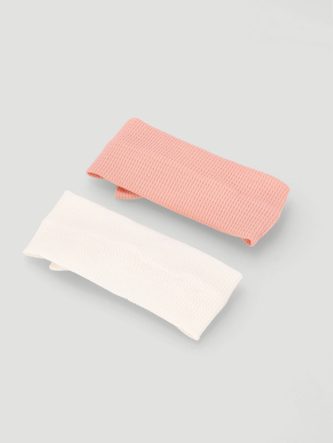 Baby Girls 2 Pack Textured Bow Headband - Dusty Pink