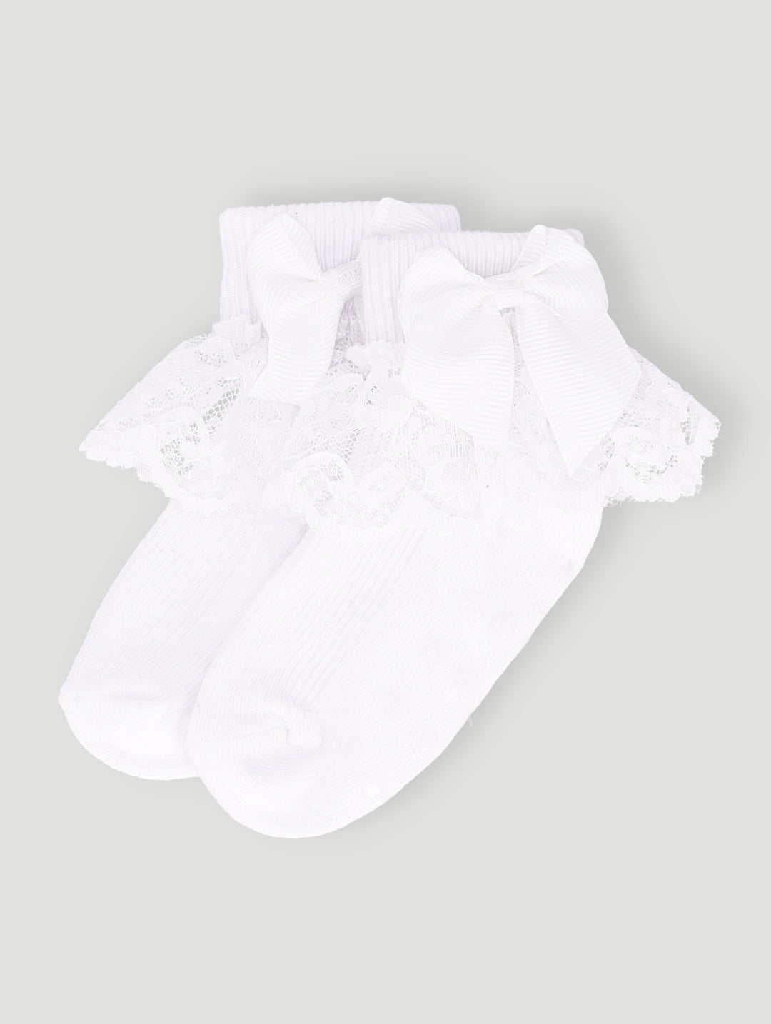 Keedo Baby Girls 2 Pack Fashion Socks - White