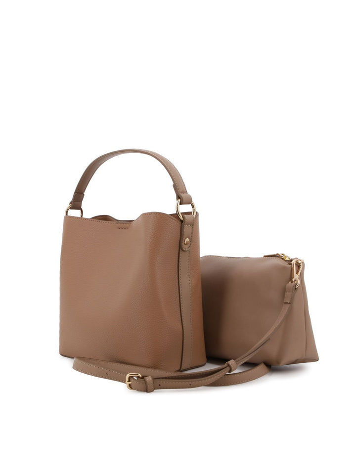 Bucket Bag With Inner Pouch - Tan