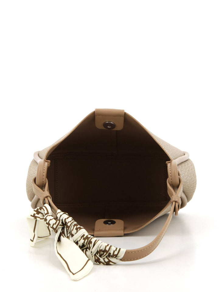 Bucket Bag With Inner Crossbody Bag - Beige