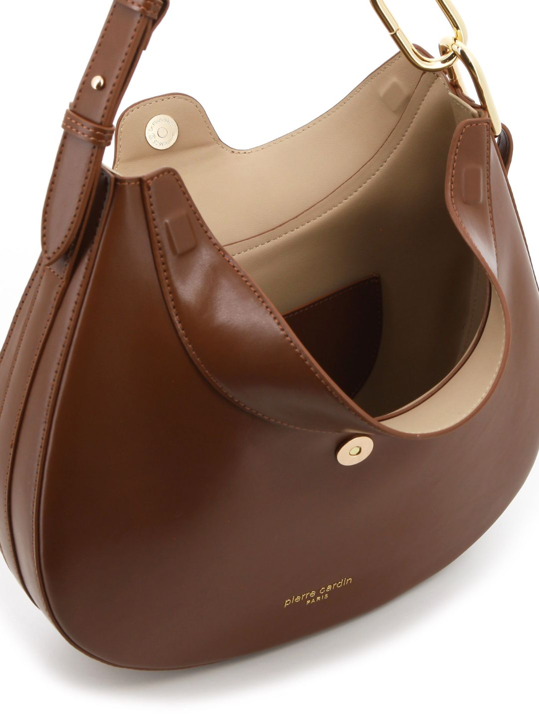 Lorena Link Handle Hobo Bag - Mocha