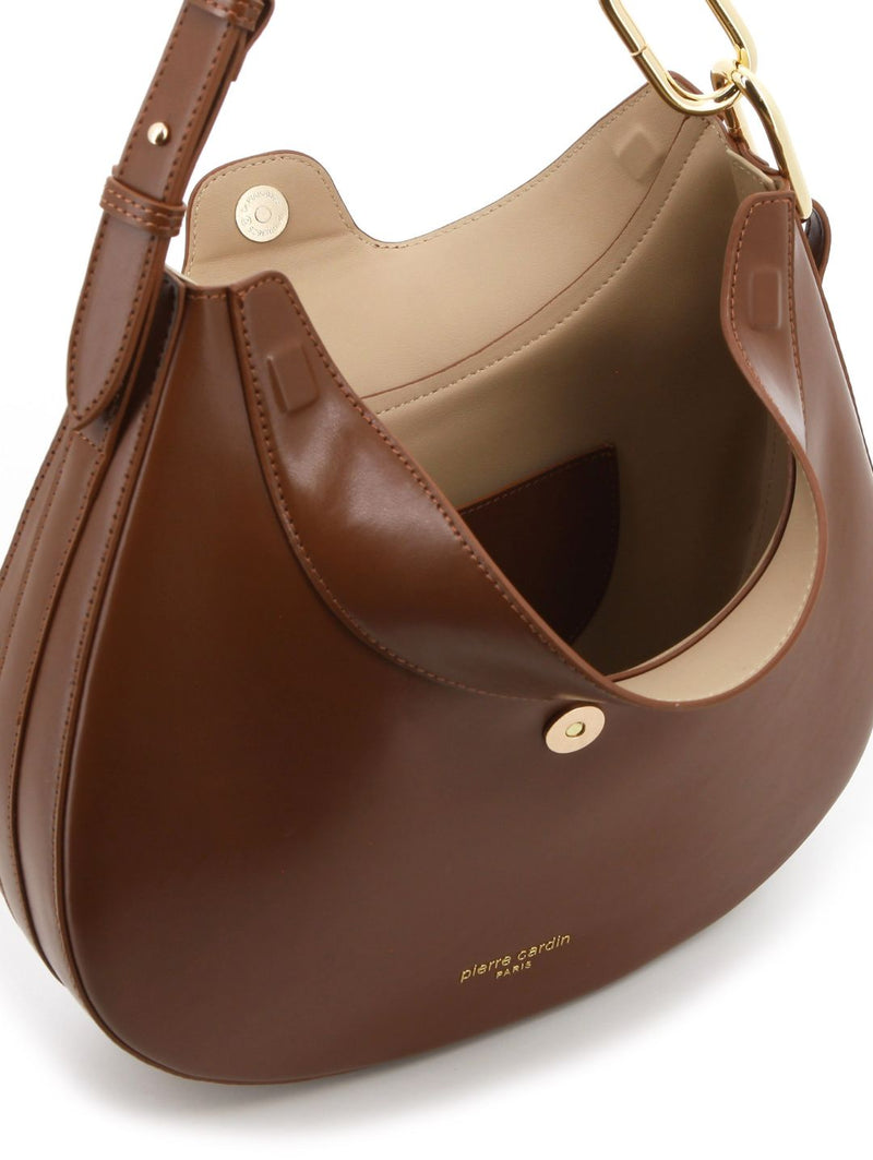 Lorena Link Handle Hobo Bag - Mocha
