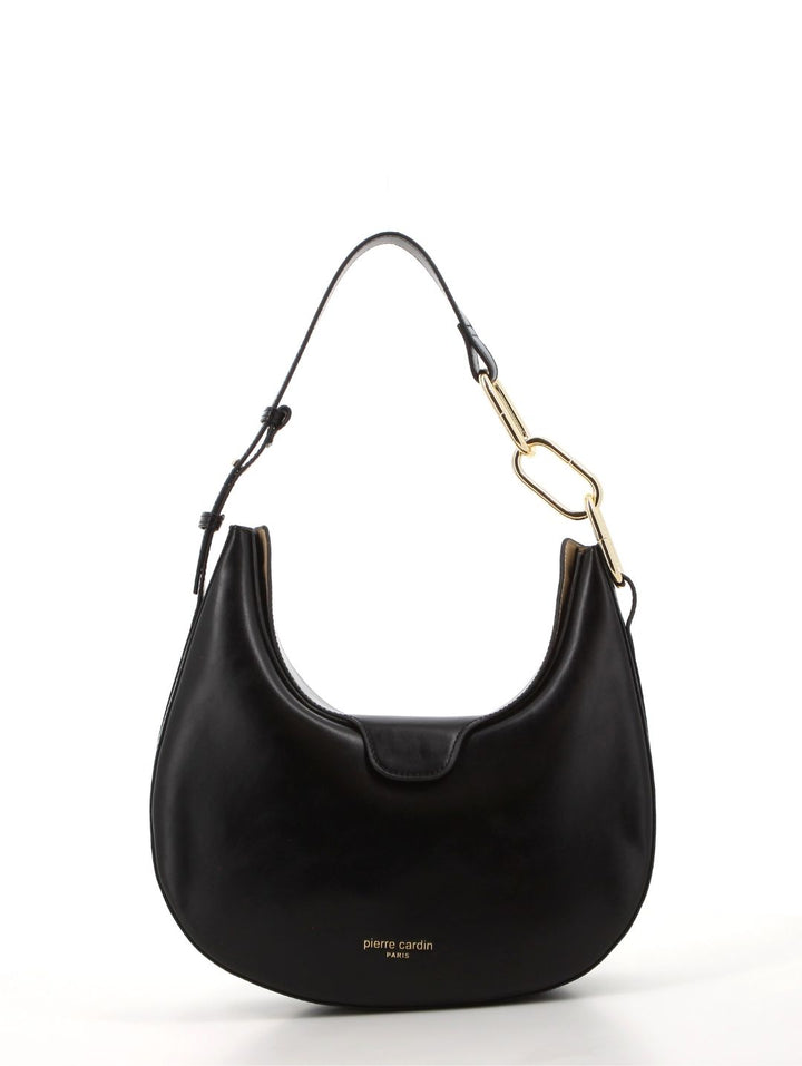Lorena Link Handle Hobo Bag - Black