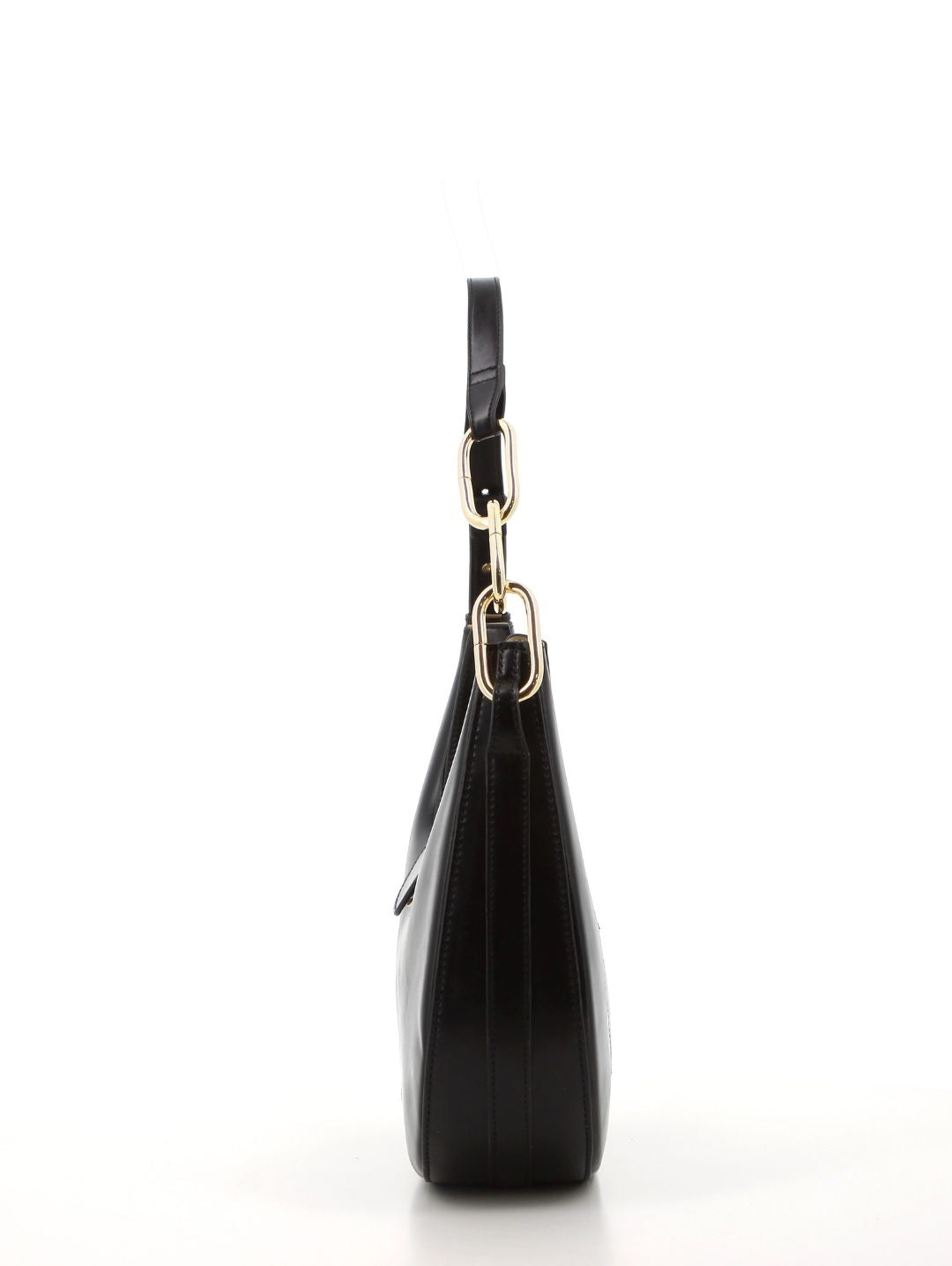 Lorena Link Handle Hobo Bag - Black