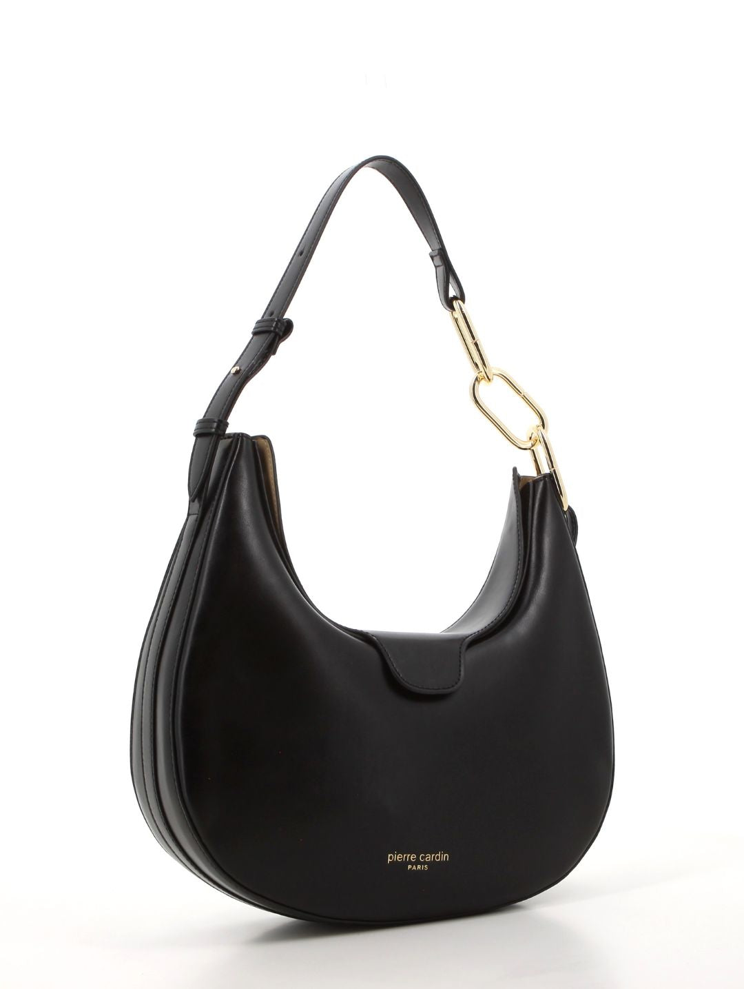 Lorena Link Handle Hobo Bag - Black