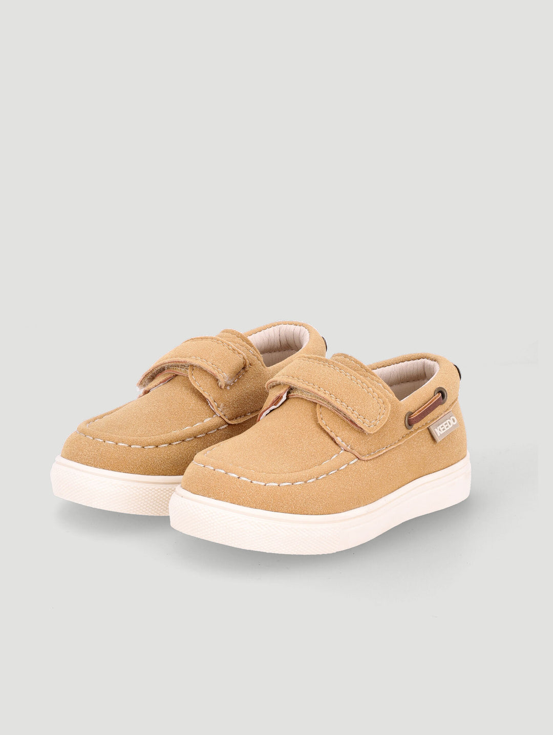 Keedo Boys Boat Shoe - Taupe