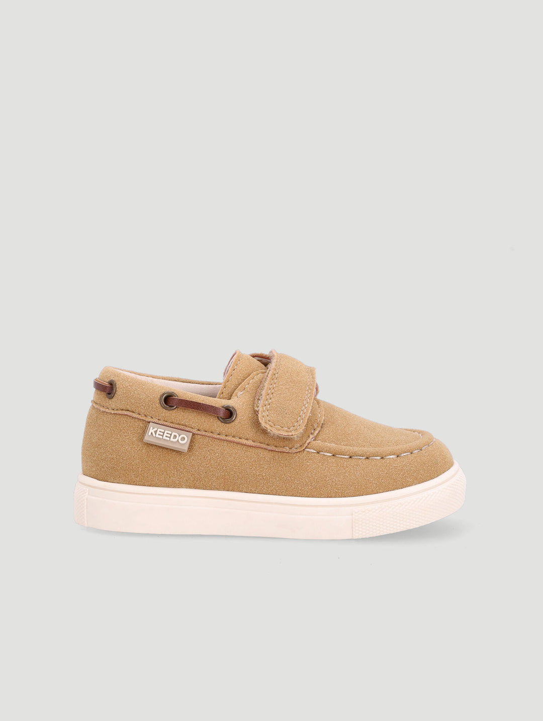 Keedo Boys Boat Shoe - Taupe