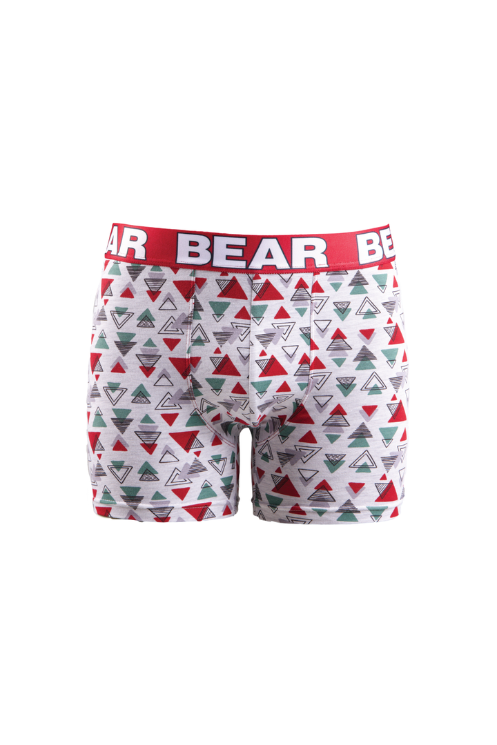 3 Pack Festive Fashion Bodyshorts - Burgundy/Green