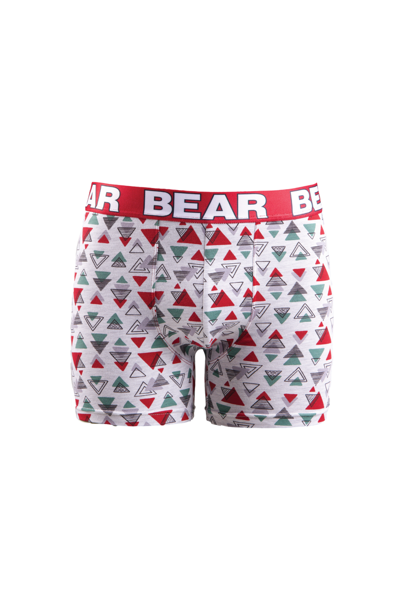 3 Pack Festive Fashion Bodyshorts - Burgundy/Green