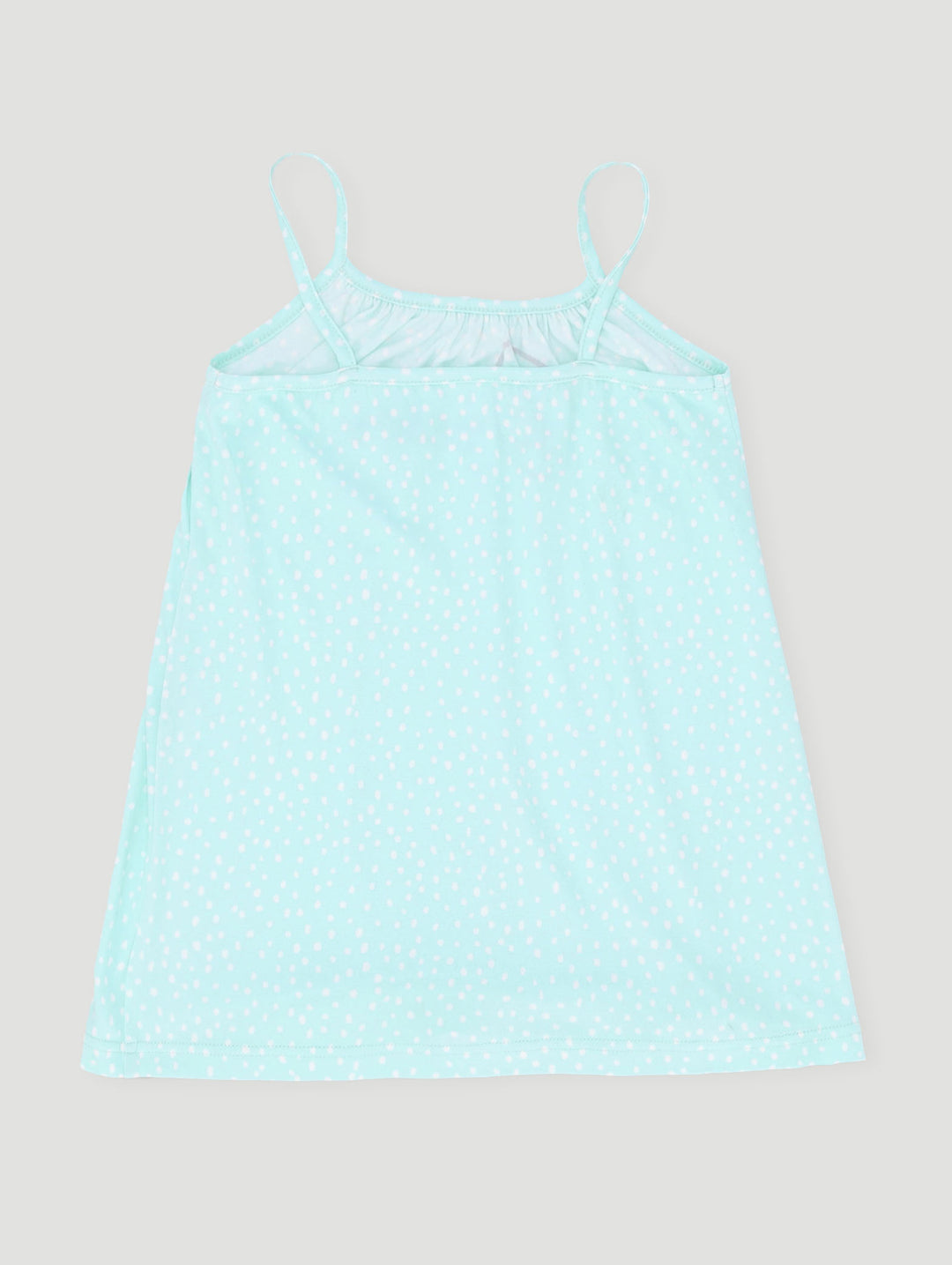 Pre-Girls Spot Print Embroidered Sleep Dress - Aqua
