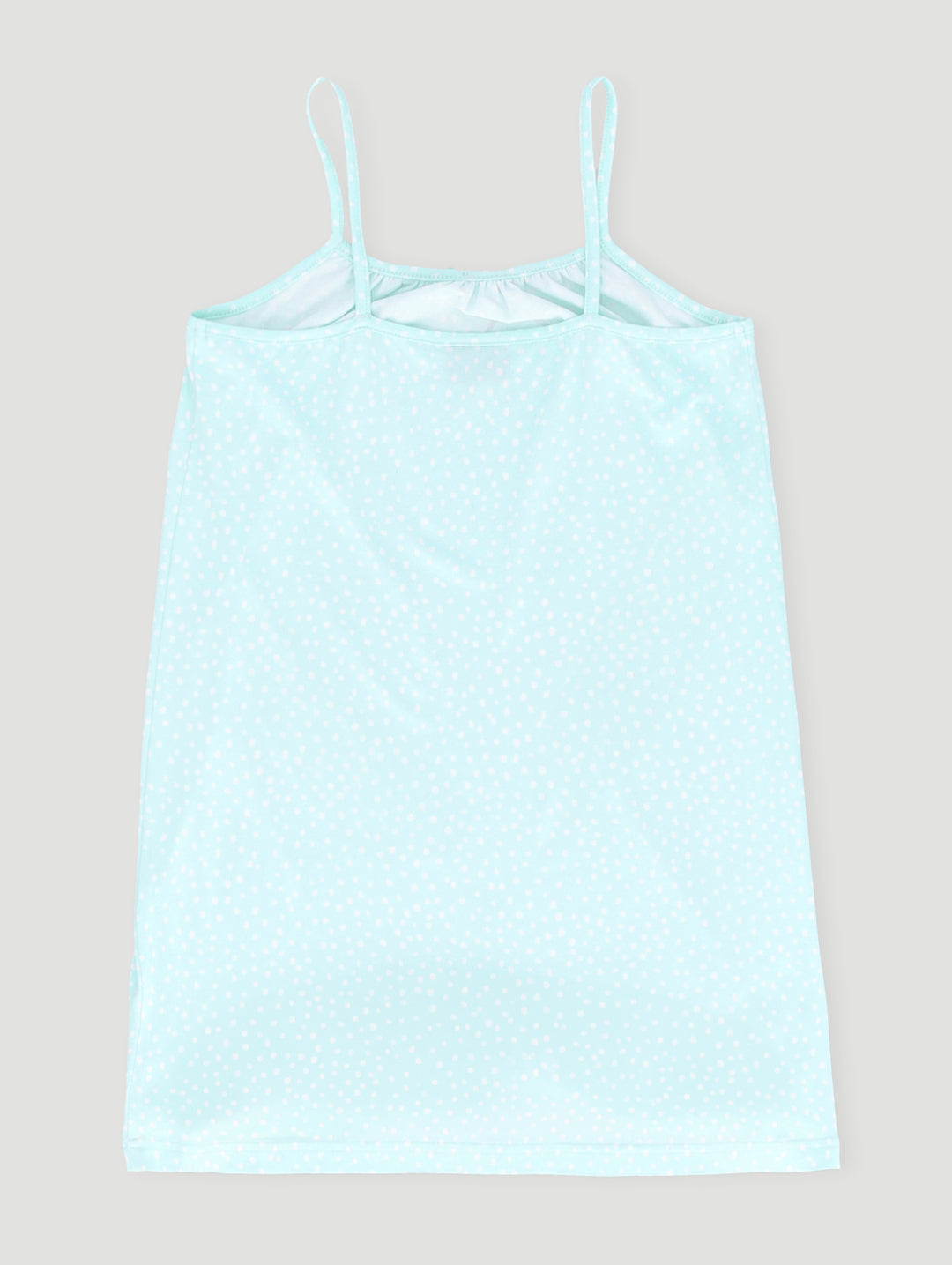 Girls Spot Print Embroidered Sleep Dress - Aqua