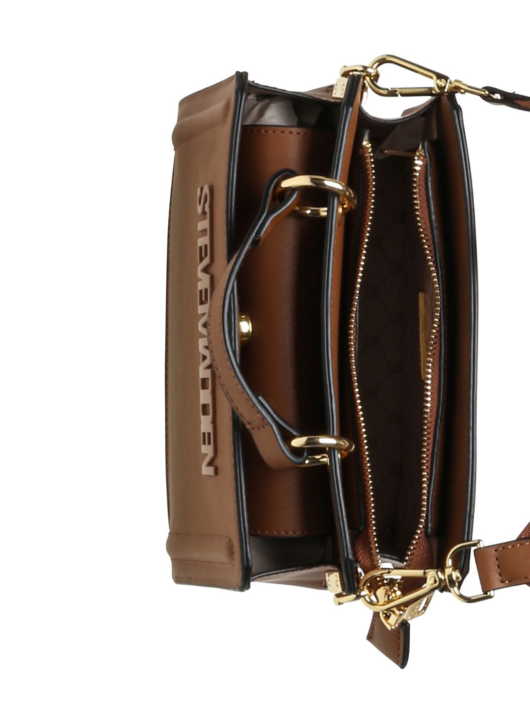 Bevelyn Top Handle Bag - Brown
