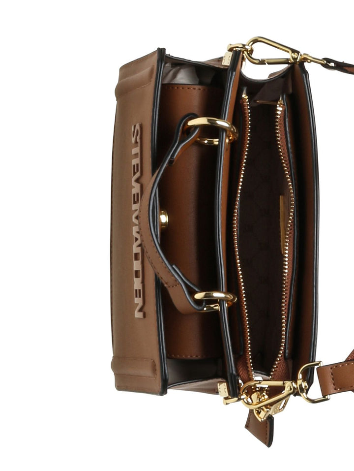 Bevelyn Top Handle Bag - Brown