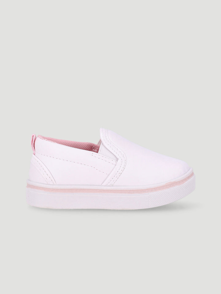 Baby Girls Canvas Sneaker - White