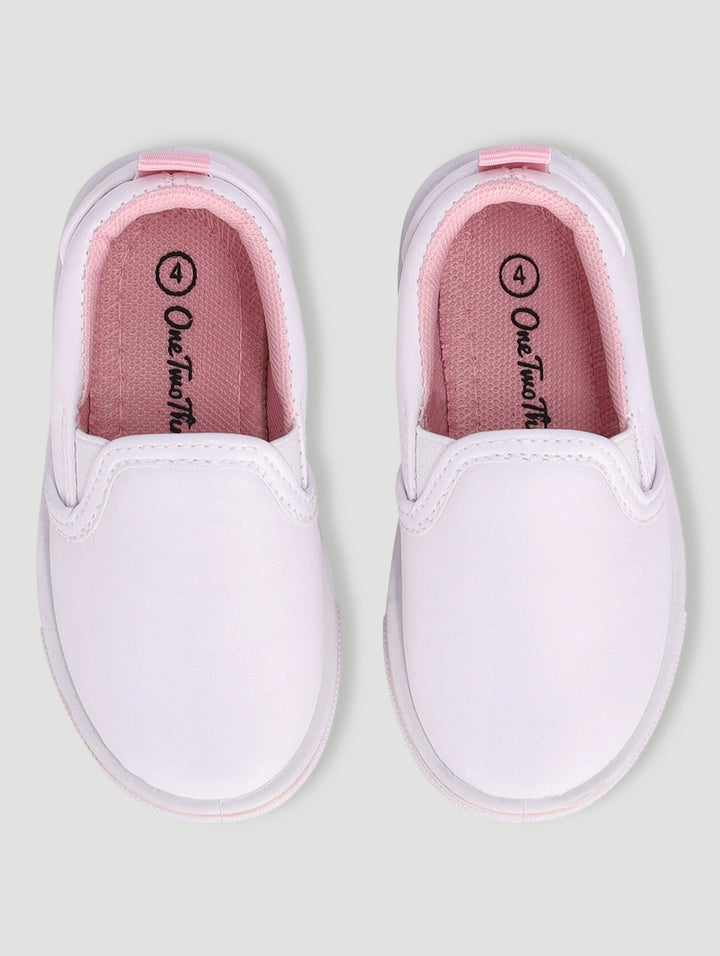 Baby Girls Canvas Sneaker - White