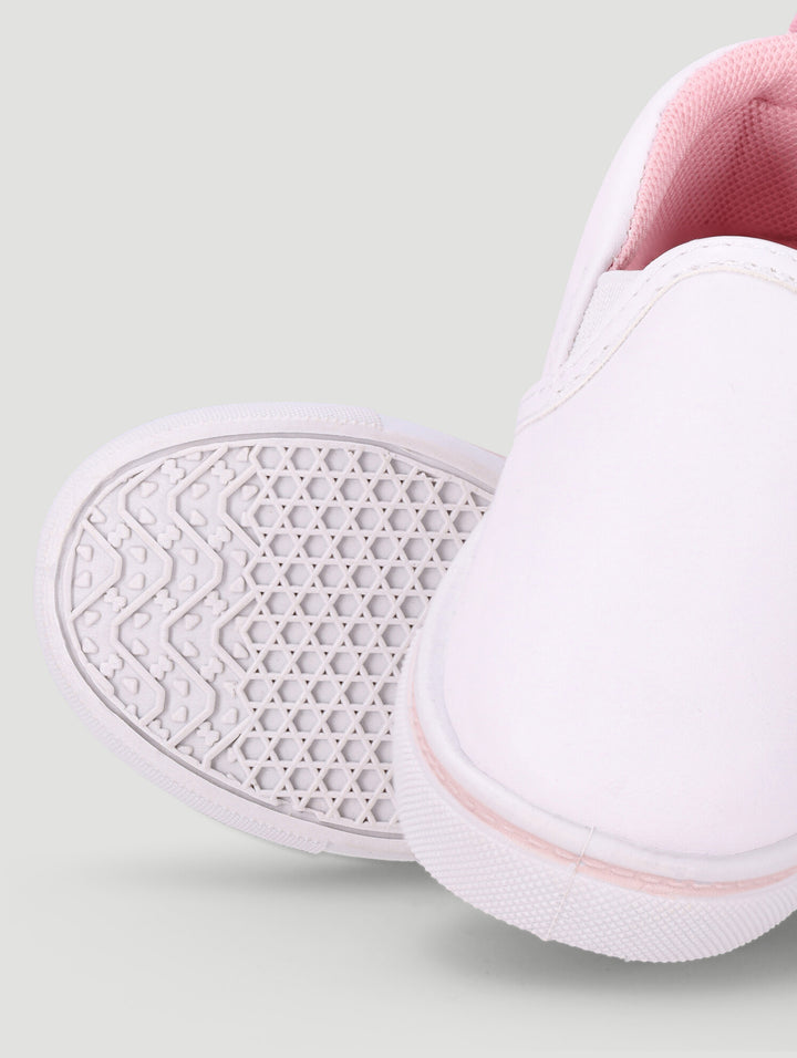 Baby Girls Canvas Sneaker - White