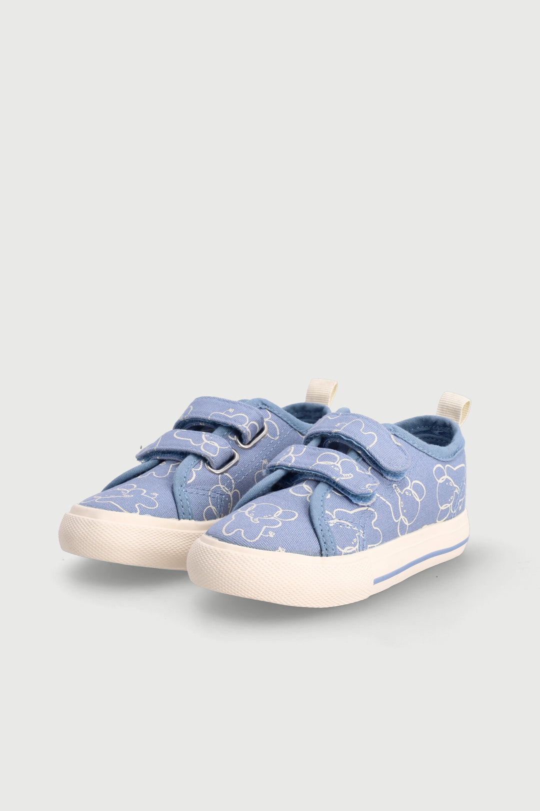 Baby Boys Printed Canvas Sneakers - Blue