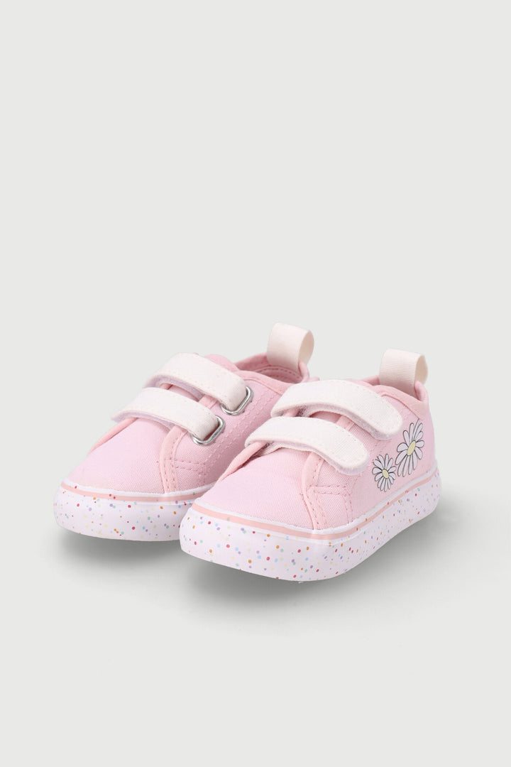 Baby Girls Daisy Printed Outsole Sneaker - Pink