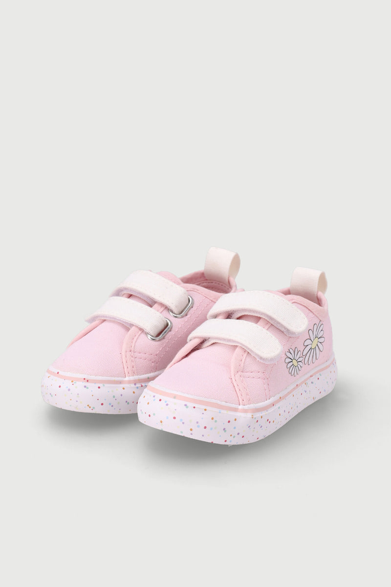 Baby Girls Daisy Printed Outsole Sneaker - Pink