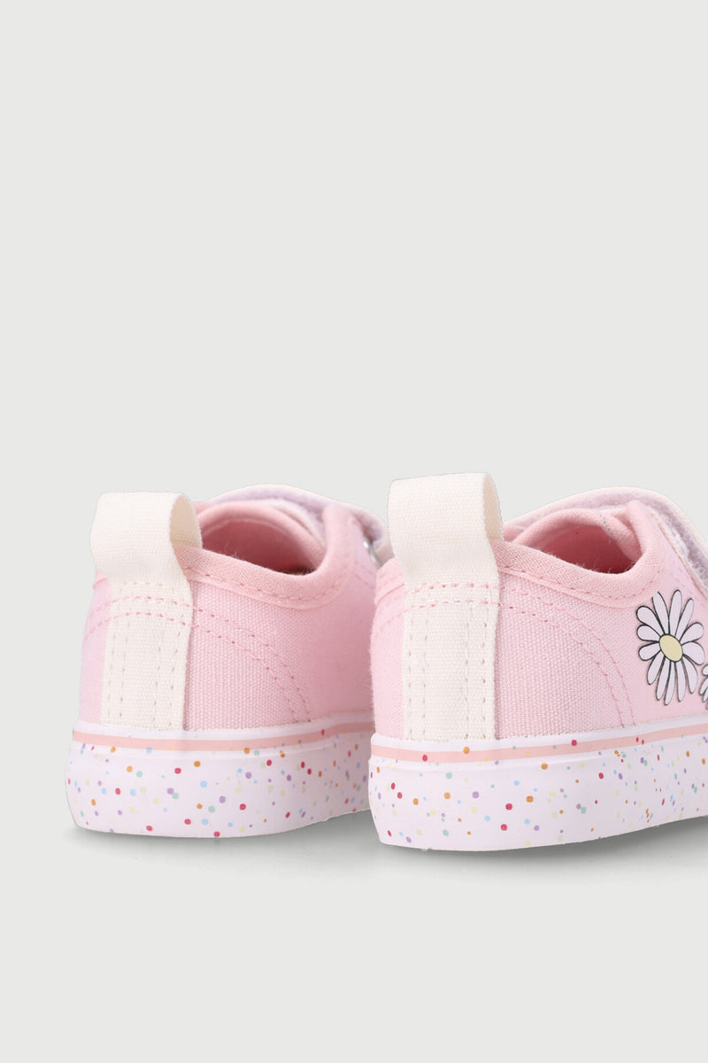 Baby Girls Daisy Printed Outsole Sneaker - Pink