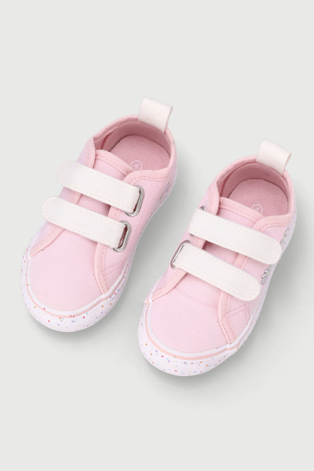 Baby Girls Daisy Printed Outsole Sneaker - Pink