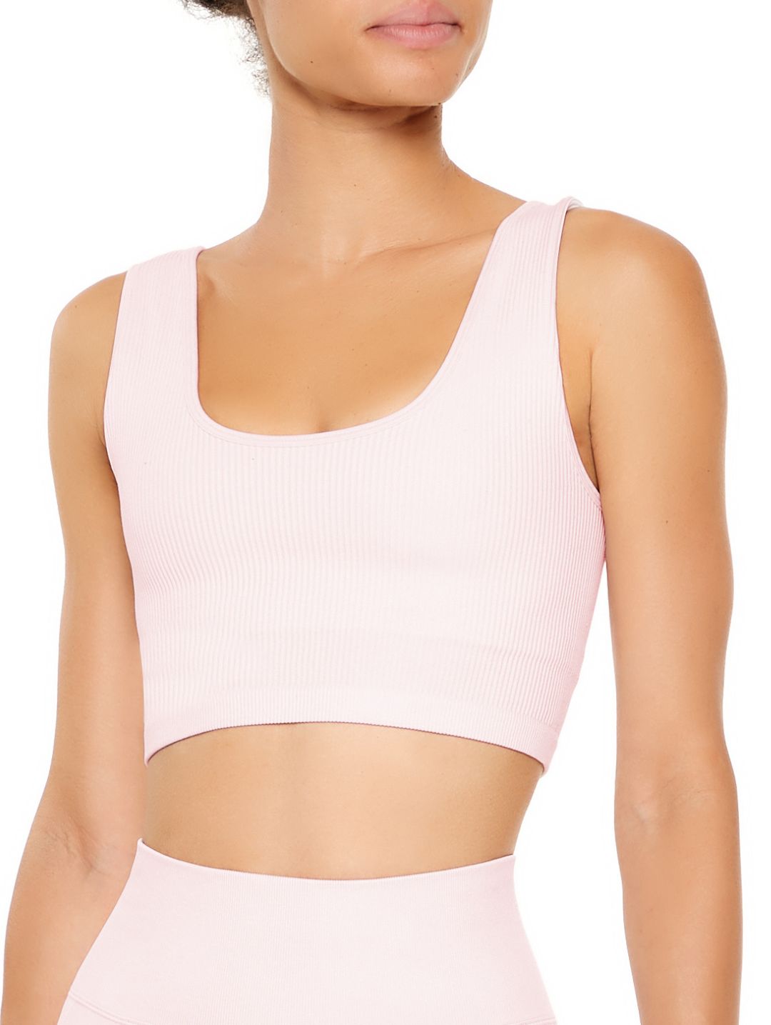 Seamless Active Longline Sport Bra - Peach Blossom
