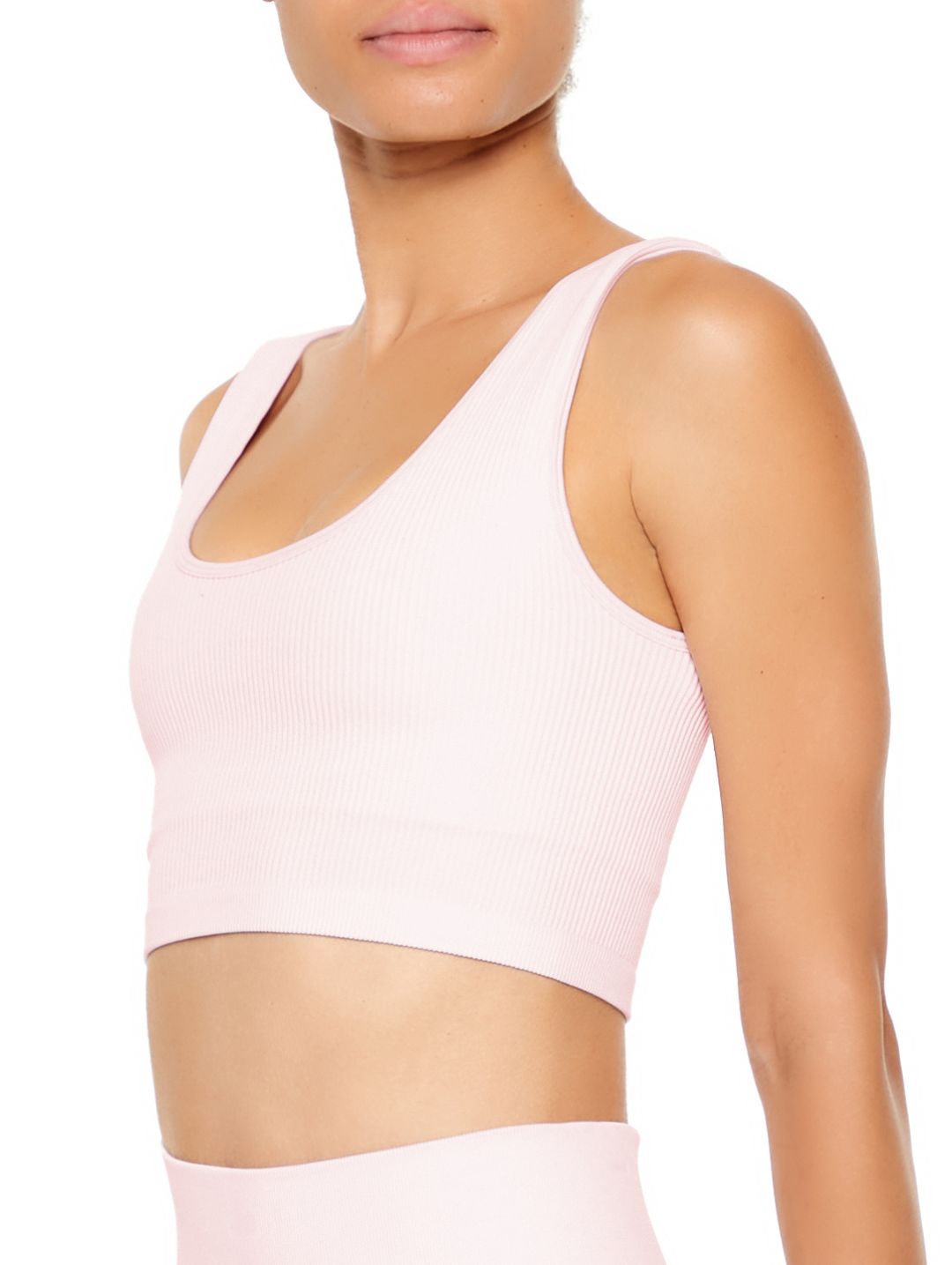 Seamless Active Longline Sport Bra - Peach Blossom