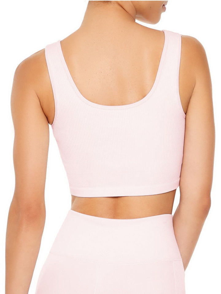 Seamless Active Longline Sport Bra - Peach Blossom