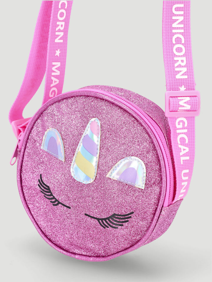 Pre-Girls Unicorn Sling Bag - Pink