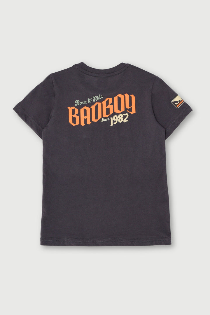 Pre-Boys Motorbike Tee - Grey