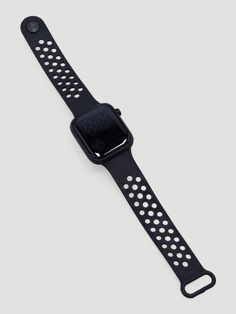 Pre-Boys Square Led Watch - Black