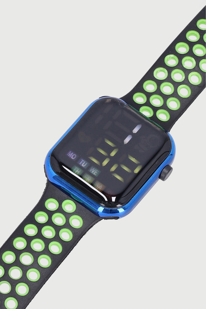 Pre-Boys Led Watch - Blue/Lime
