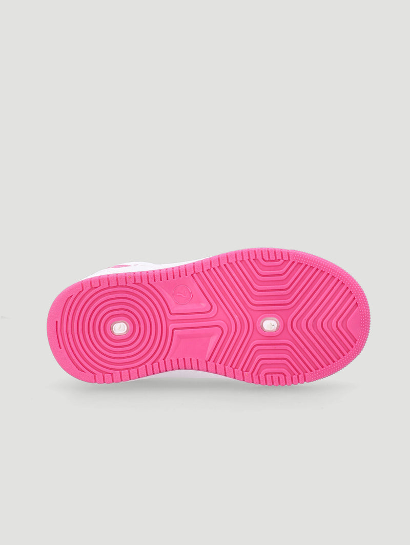 Pre-Girls Berry Court Sneaker - White/Pink
