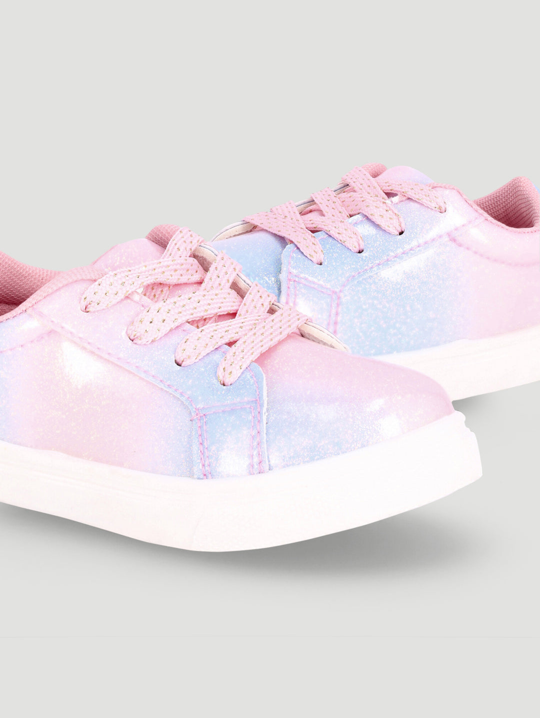Pre-Girls Rainbow Glitter Sneaker - Pink