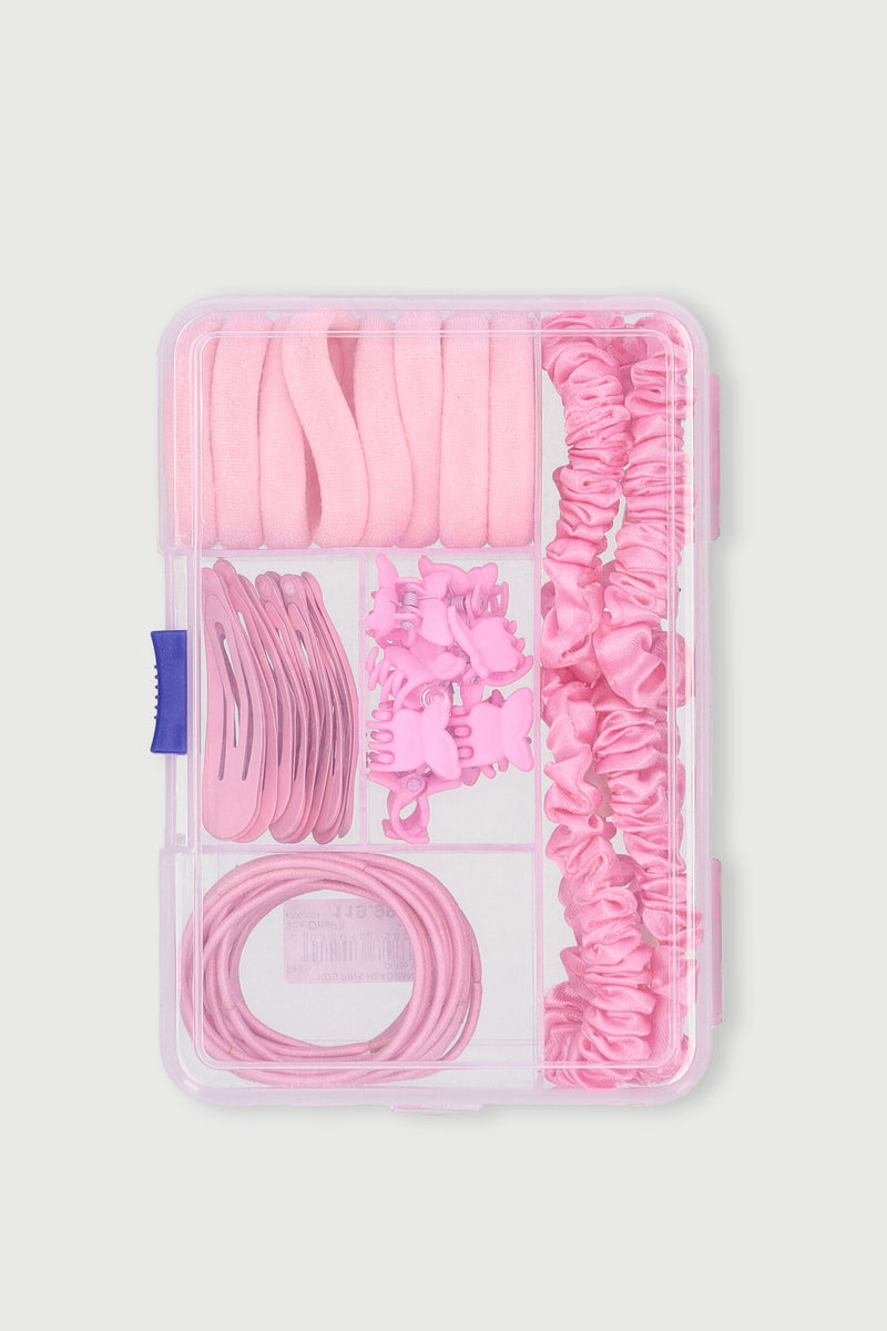 Pre-Girls Headband & Clips Set - Pink