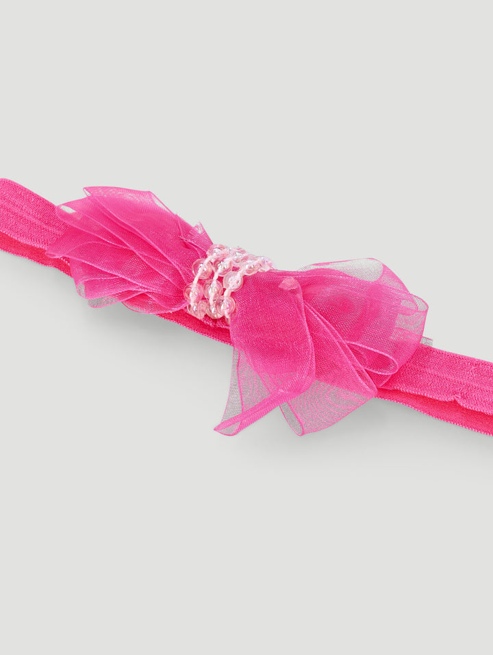 Pre-Girls Bow Headband - Pink
