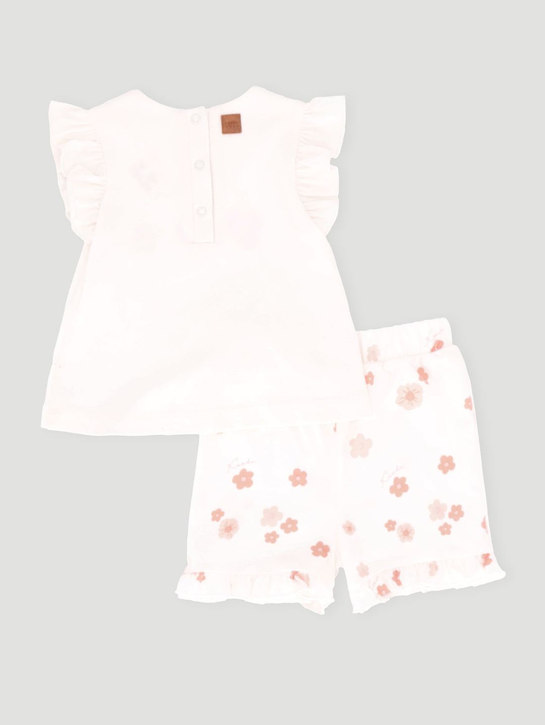 Keedo Baby Girls Vest & Short Set - Cream