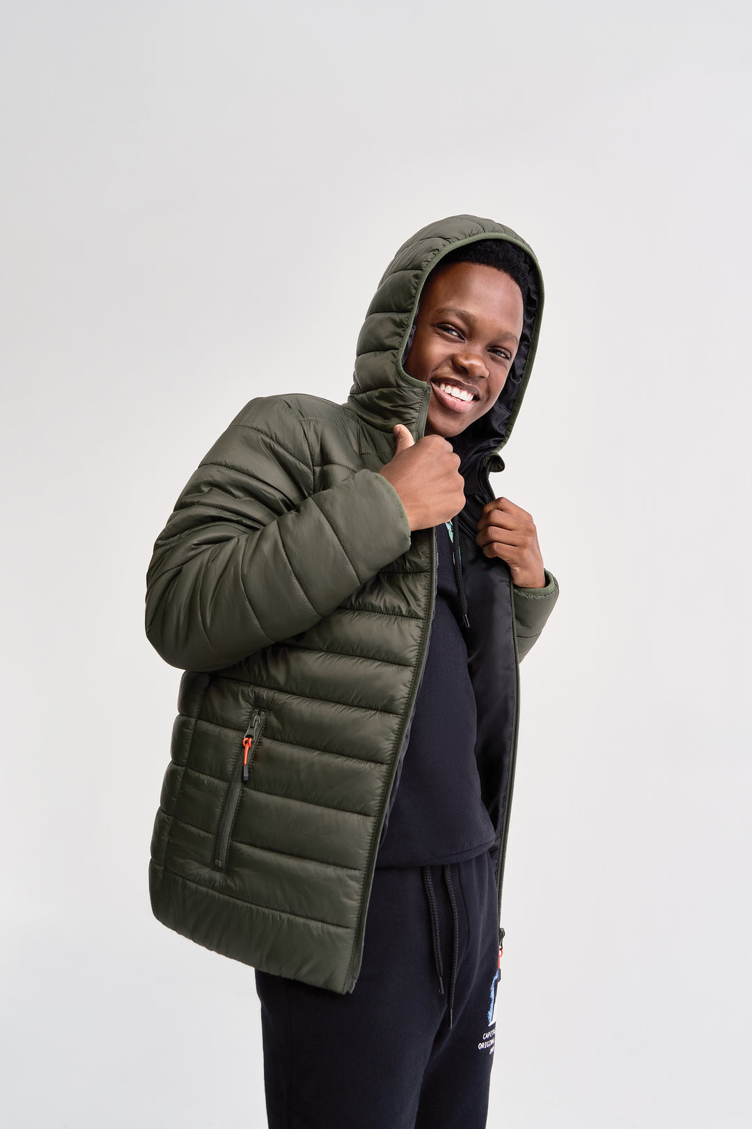 Boys Puffer Jacket - Olive