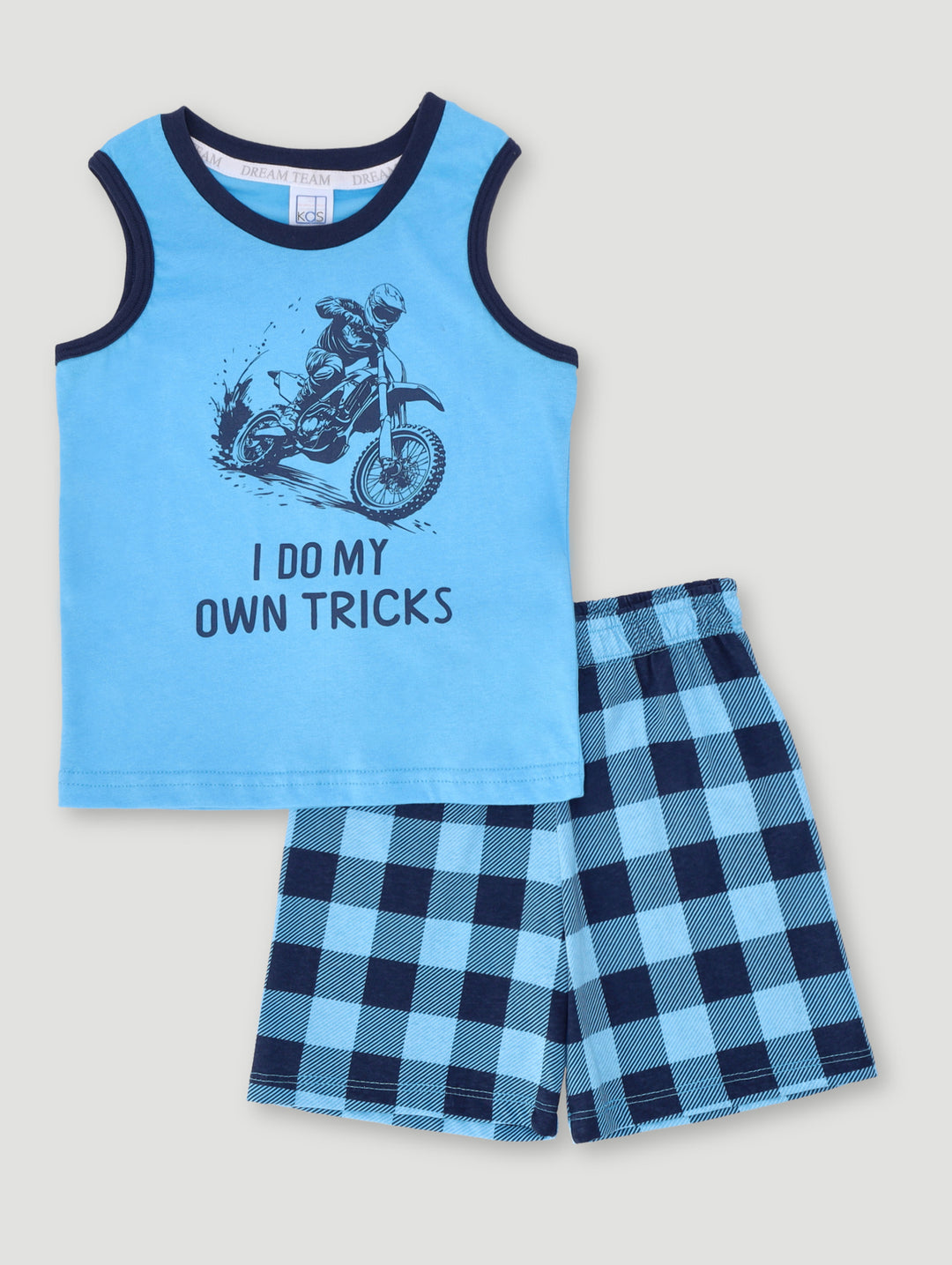 Pre-Boys I Do My Own Tricks Sleeveless Sleep Set - Blue