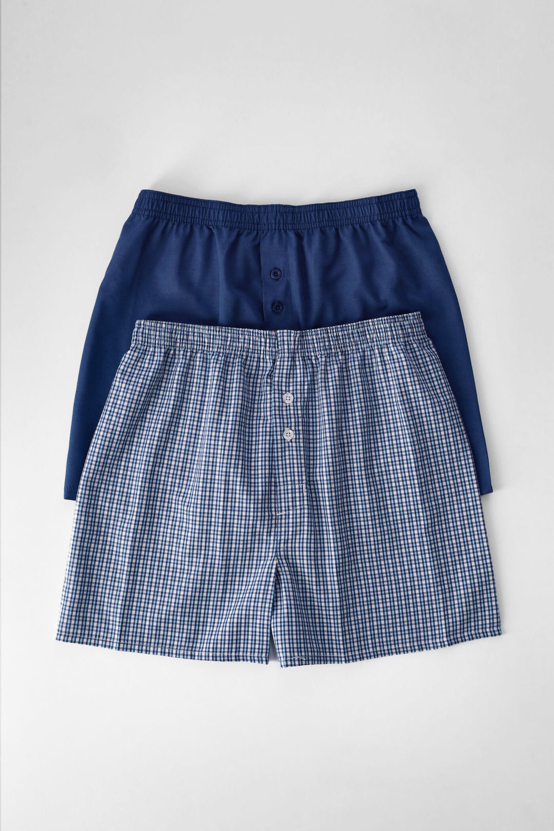 Boys 2 Pack Woven Boxers - Blue