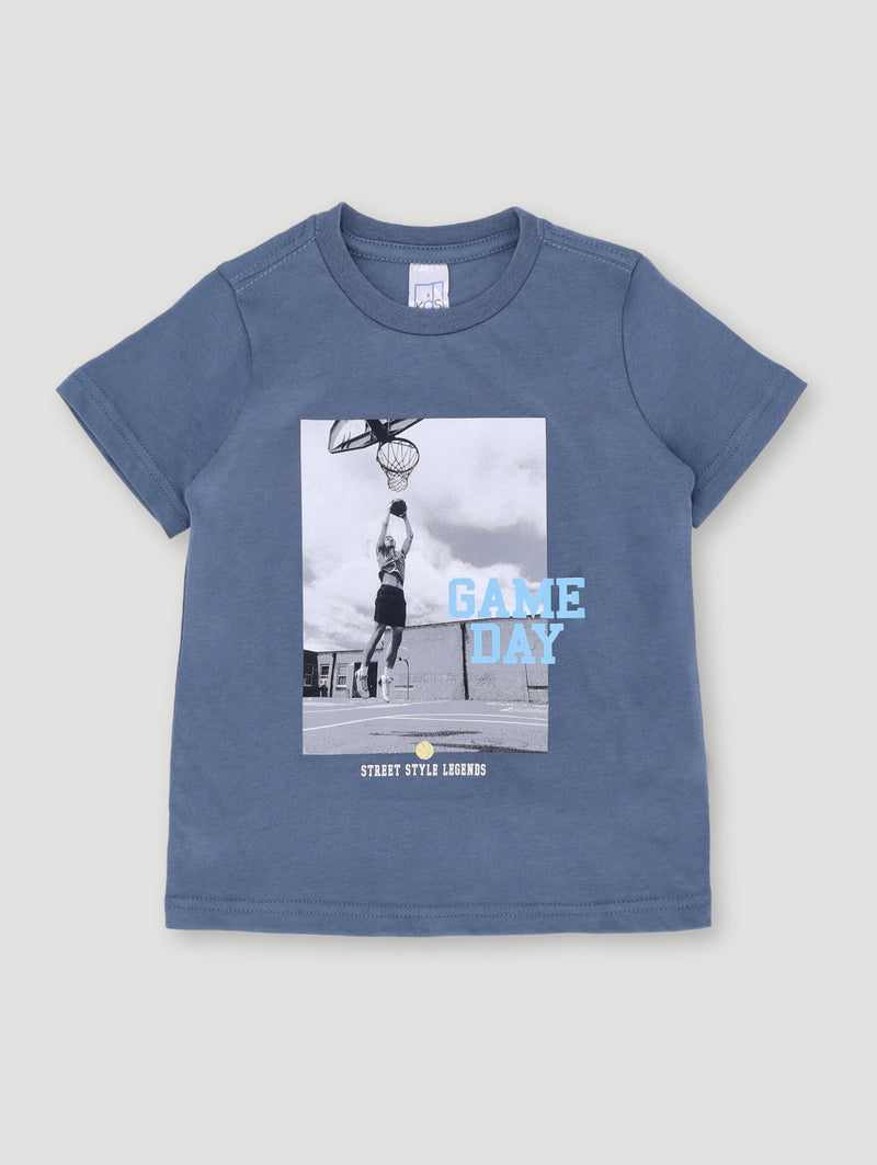 Pre-Boys Basketball Tee - Dark Blue