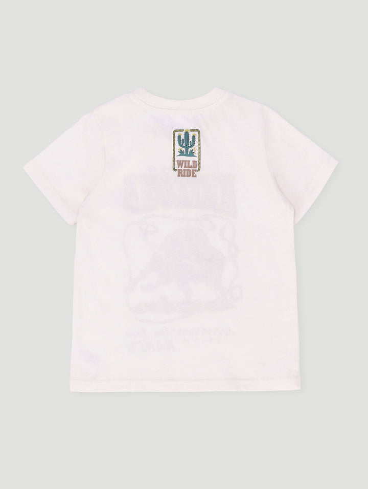 Pre-Boys Bull Rodeo Skate Tee - Cream