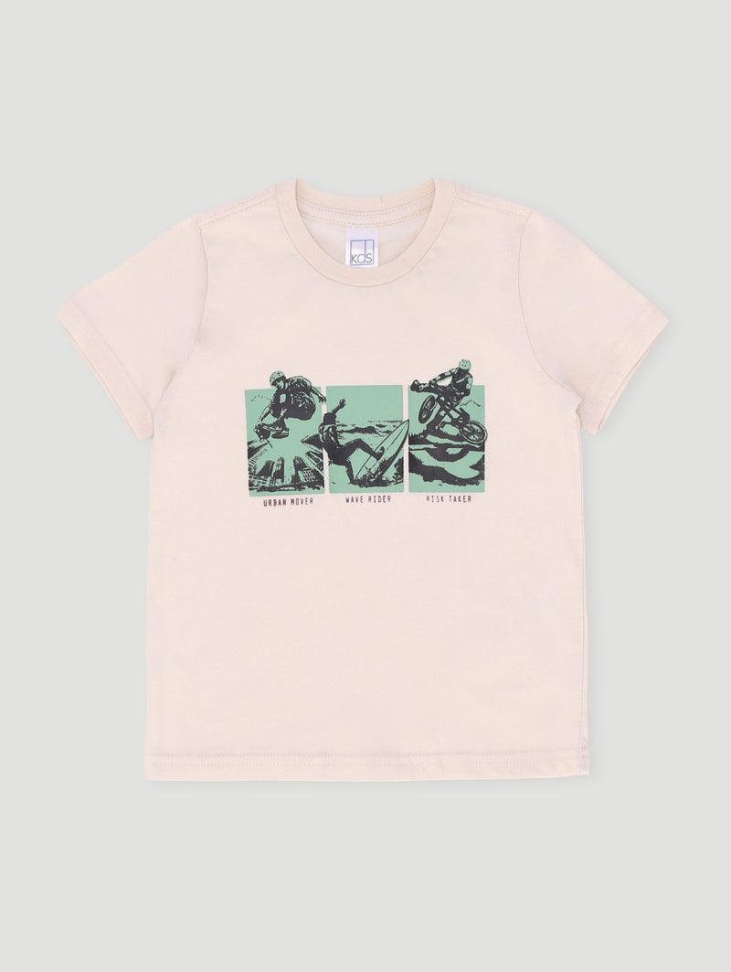 Pre-Boys Surf Tee - Stone