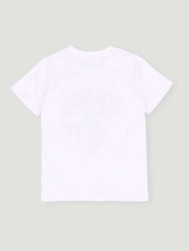 Pre- Boys Short Sleeve Teddy Tee - White