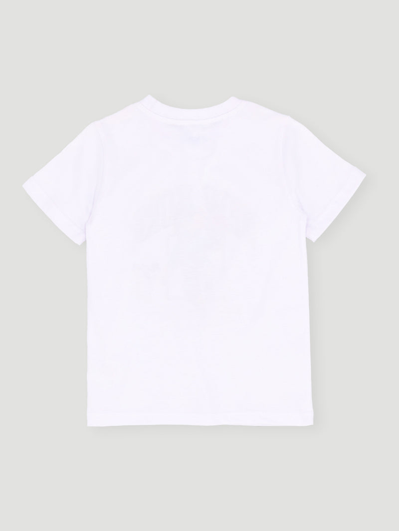 Pre- Boys Short Sleeve Teddy Tee - White