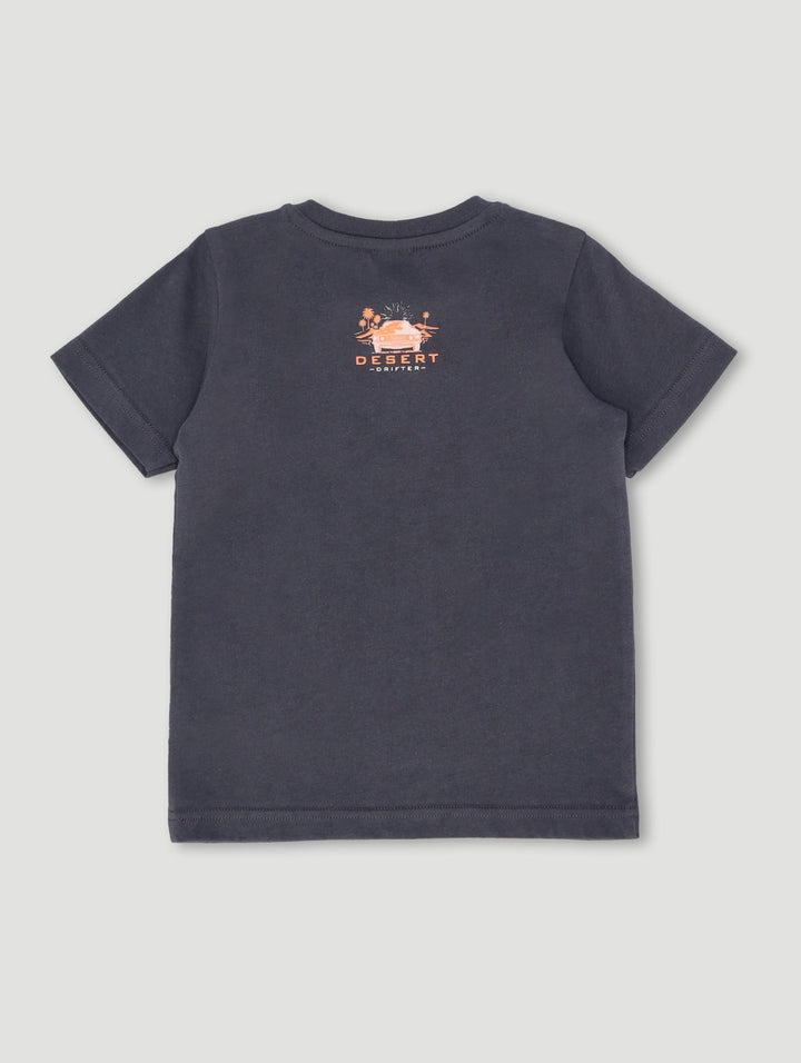 Pre-Boys Palm Car Tee - Grey