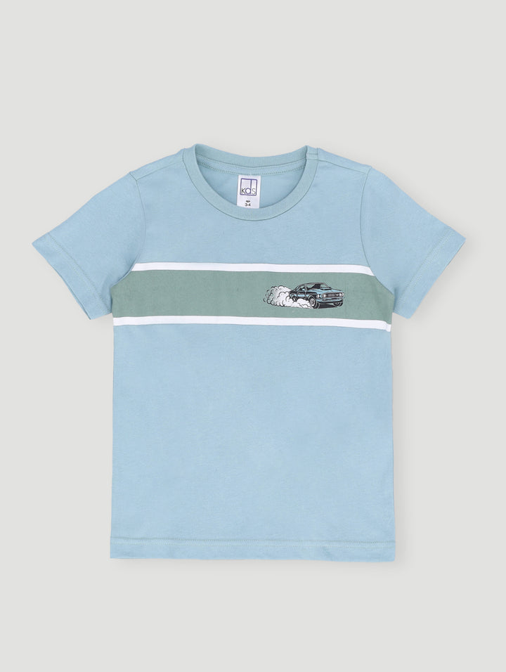 Pre- Boys Short Sleeve Muscle Car Tee - Blue